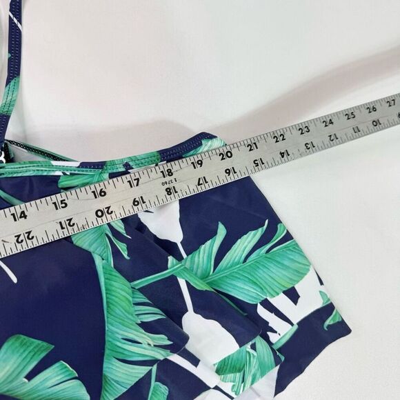 Tempt Me Bikini Top Womens Large Flounce Ruffles Off Shoulder Swim NEw Tropical - Picture 4 of 10